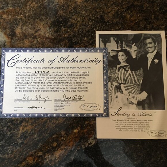 2/40 Gone With the Wind Golden Anniversary 'Strolling in Atlanta' Howard Rogers - Picture 10 of 11